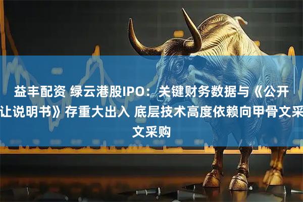 益丰配资 绿云港股IPO：关键财务数据与《公开转让说明书》存重大出入 底层技术高度依赖向甲骨文采购