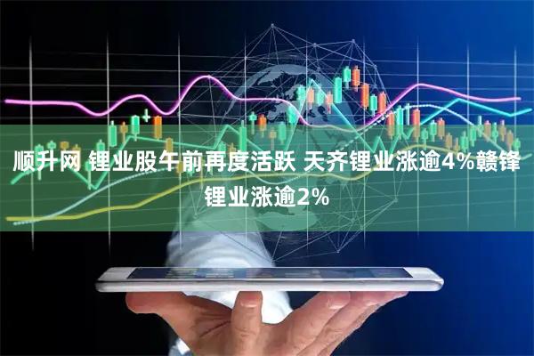 顺升网 锂业股午前再度活跃 天齐锂业涨逾4%赣锋锂业涨逾2%